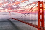 Golden Gate Bridge, Bridge, Architecture, Clouds, Sea, Sunset, San ...
