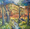 Magical Animals at the enchanted forest Painting by Valery Danko ...