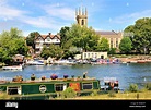 River Thames at Hampton ,West London ,England Stock Photo - Alamy