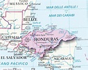 Mappa Honduras - Cartina del Honduras