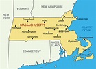 Map of Massachusetts - Guide of the World