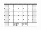 FREE 15+ Sample Blank Calendar Templates in PDF