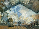 Claude Monet, 'La Gare Saint-Lazare', 1877. In the collection of the ...