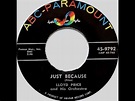 Lloyd Price - Just Because on 1957 ABC Paramount Records. - YouTube