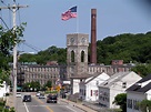 Image: East Main Street and Royal Mill, West Warwick, Rhode Island