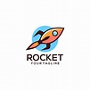 Premium Vector | Rocket logo.