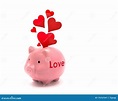 Investing in Love; Love Concept; Piggy Bank Stock Image - Image of ...