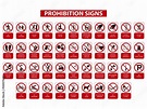 señales de prohibicion Stock Vector | Adobe Stock