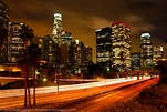 Downtown at night. | Los Angeles, California. | Photos by Ron Niebrugge