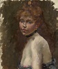 Portrait Of Mery Laurent Painting by Edouard Manet - Pixels Merch