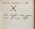 Theodore Roosevelt's diary the day his wife and mother died, 1884