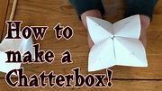 HOW TO MAKE A CHATTERBOX by Squishie Reviews - YouTube