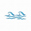 Water wave icon vector 10454385 Vector Art at Vecteezy
