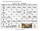 Calendario Católico 2020: Descarga e Imprime Gratis