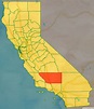 Map of Kern County, California