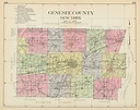 GENESEE County, New York 1912 Map, Replica or GENUINE ORIGINAL