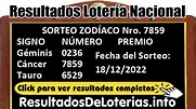 Resultados del sorteo Zodíaco 1597 domingo 18/12/2022 | Resultados de ...