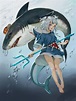 Pin by 심상우 on GAWR GURA ️ | Shark girl, Shark art, Kawaii anime