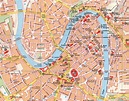 Mappa del centro di Verona (Veneto - Italia)