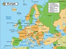 Map Of Europe Seas and Oceans | secretmuseum