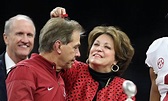 Terry Saban hilariously pokes fun at Nick Saban for hole in his hat
