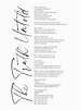BTS The Truth Untold Lyrics Prints Poster Digital Download | Etsy
