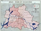 Mapa grande detallada de las zonas de ocupación de Berlín | Berlín ...