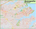 Large detailed map of Annapolis