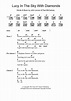 Lucy In The Sky With Diamonds by The Beatles - Guitar Chords/Lyrics ...