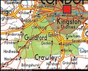 Map of Surrey, England, UK Map, UK Atlas