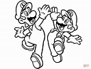 Luigi and Mario coloring page | Free Printable Coloring Pages