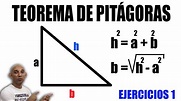 Teorema de Pitágoras Ejercicios - Hallar Cateto - YouTube