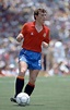 Emilio Butragueno in action for Spain during the FIFA World Cup match ...
