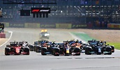 F1 Startaufstellung 2021 British Grand Prix Rennen in Silverstone