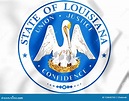 Sello Del Estado 3D De Luisiana, Los E.E.U.U. Stock de ilustración ...
