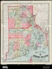 Mapa de las Plantaciones del Estado de Rhode Island y Providence ...