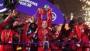 Liverpool FC Lift EPL 2019-20 Trophy at Anfield Shining Bright With ...
