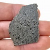 Martian meteorite. NWA 13190. Rock from Mars. Translucent slice ...