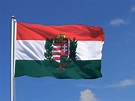 Ungarn mit Wappen Flagge 150 x 250 cm - FlaggenPlatz
