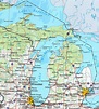 Landkarte Michigan (Übersichtskarte) : Weltkarte.com - Karten und ...