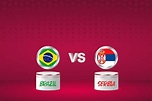 Fundo da bandeira do país brasil vs sérvia 2022 campeonato mundial de ...