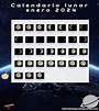 Calendario lunar Enero 2024 - Fases lunar enero de 2024