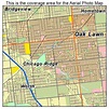 Aerial Photography Map of Oak Lawn, IL Illinois