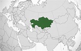 ﻿Mapa de Kazajstán﻿, donde está, queda, país, encuentra, localización ...