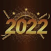 Happy New Year 2022 golden text design 2048868 Vector Art at Vecteezy