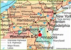 Map Of Maryland And Pennsylvania Border - Map Of The Us With Interstates