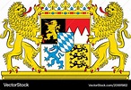 Coat of arms of bavaria in germany Royalty Free Vector Image