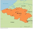 Blog de Geografia: Mapa da Bélgica