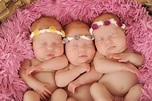 our identical triplet girls | Triplets, Baby face, Baby