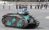 French WW2 tank B1 bis at the Bastille day parade, this morning ...